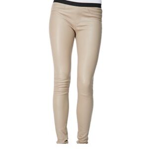 New Helmut Lang Leather Leggings NWT Size 0